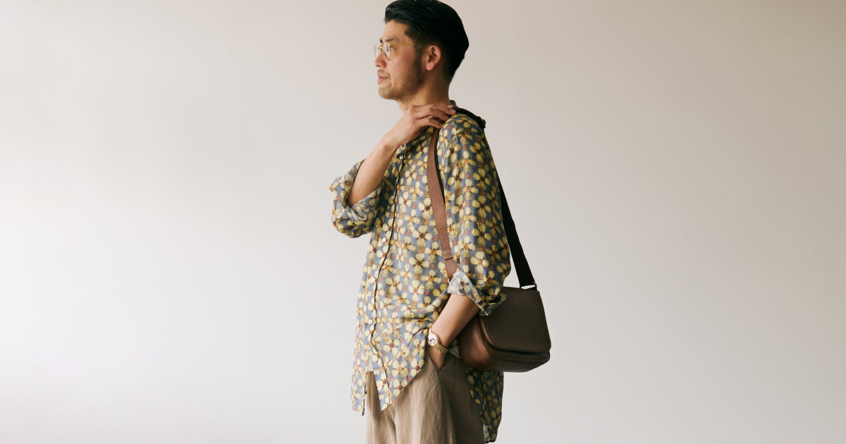 宮本哲明さんに聞く、軽快ショルダーの大人スタイリング